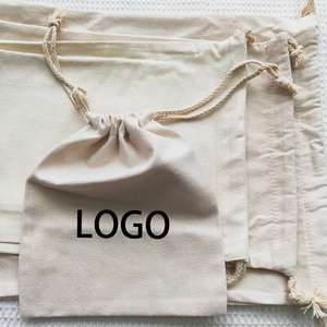Sacs en toile personnalisés en coton et lin, petits, grands, longs, avec cordon <span class=keywords><strong>de</strong></span> serrage et logo imprimé sur mesure - Product Image 1