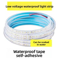 Bande lumineuse LED sous-marine étanche IP65 24V, puce 2835, 120 lampes, flexible, COB/silicone encapsulé, multicolore, Ra70, dimmable