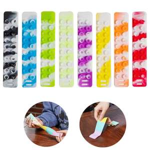 Bracelet et anneau en silicone Squidopops, jouets sensoriels pour enfants, jouets anti-stress à pousser avec <span class=keywords><strong>ventouse</strong></span>, jouets <span class=keywords><strong>Pop</strong></span> Itting - Product Image 2