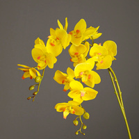 Tige d'orchidée Phalaenopsis artificielle au toucher réel, fleur artificielle en soie pour la décoration de centre de table de mariage