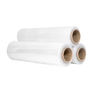 Clear Stretch Film Jumbo Roll Plastic PE Wrap Film Packaging Waterproof For Protection