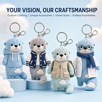 Porte-clés en peluche Otter personnalisé Cloud Circuit, Usine OEM ODM, Cadeau pour événement technologique, Prêt à personnaliser avec logo, Commande en gros de vêtements, Technologie IA