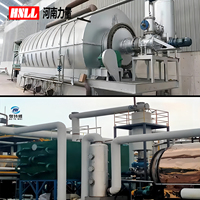 Ligne de production complète de machines de pyrolyse pour transformer les pneus usagés, le plastique et les boues en huile combustible – Usine de pyrolyse par craquage