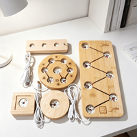Lampe en cristal en gros, forme cœur, ronde, fleur, carrée, avec base en bois USB, collection ventilateur de lampe en cristal