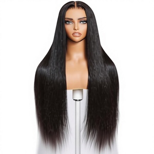 46$ Promotion Letsfly 4x4 Lace Closure <b>Wigs</b> Original Natural Hair 280% Density Full Straight, Curly 14-34 Inches Human Hair <b>Wigs</b> - Product Image 1