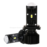 Ampoule LED Mini Projecteur Bi-LED Y10Max H4 H7 80W 16000LM 12V 6000K Neuve pour Phares de 1,5''