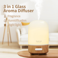 Diffuseur d'arômes électrique de luxe pour la maison, le bureau et l'hôtel, petit diffuseur de parfum en verre pour huiles essentielles, rechargeable