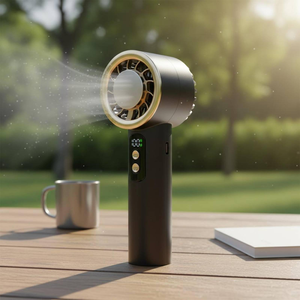 Nouveau design de ventilateur portable sans pales rechargeable par USB, mini ventilateur à main haute vitesse - Product Image 3