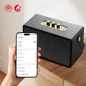 Haut-parleur Bluetooth sans fil portable M13 en bois rétro avec poignée, subwoofer actif à diaphragme de basses, vente en gros directe usine - Product Image 5