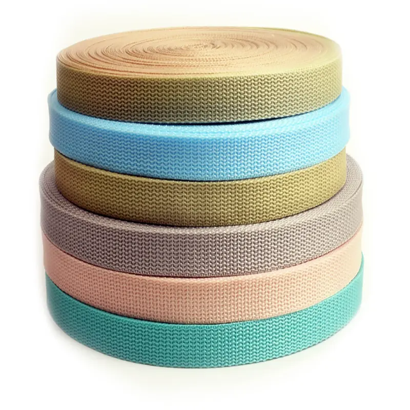 25mm Stitched Edged Dyeing Yarn PP Webbing Tape