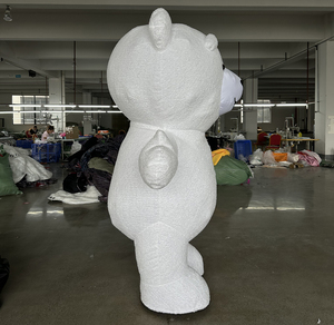 Costume de mascotte gonflable géant de haute qualité pour cosplay, <span class=keywords><strong>ours</strong></span> blanc et brun, 2m, 2.6m, 3m, costume de dessin animé gonflable <span class=keywords><strong>pas</strong></span> <span class=keywords><strong>cher</strong></span> - Product Image 3