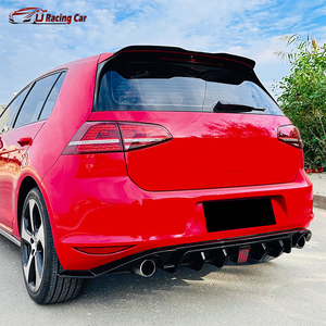 Diffuseur de lèvre de pare-chocs arrière de voiture de style ABS TCR noir brillant avec feu stop pour Volkswagen <span class=keywords><strong>Golf</strong></span> GTI Clubsport GTD <span class=keywords><strong>GTE</strong></span> MK7 2015-2019 - Product Image 2