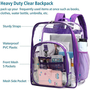 2022 Custom Clear Backpack <strong>School</strong> <strong>Bag</strong> For <strong>School</strong>