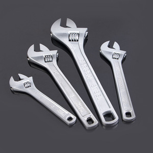 Adjustable Wrench Set 8 In 10 In Industrial Grade Chrome Vanadium Steel Forged Steel Manual Repair Tool - Product Image 1