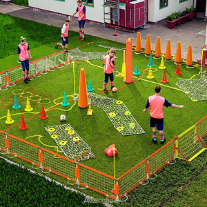Porta da Calcio Pieghevole Portatile per Bambini da Scuola e Spiaggia Rete per Allenamento Sportivo all'Aperto Attrezzatura per Colpire e Tirare - Product Image 5