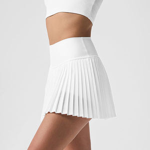 Rok olahraga tenis wanita, rok pendek bernapas cepat kering pinggang tinggi fitness gym lari olahraga luar ruangan - Product Image 5