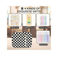 Tas Jinjing Alkitab Mewah Bahan Korduroi Grosir, Penutup Ritsleting, Set Tas Jinjing Katun Berlapis, Penyimpanan Multifungsi Kustom