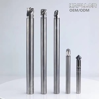 Couteau de nez remplaçable KAPLO sur mesure en usine, en aluminium, à quatre lames en acier au tungstène, connexion filetée, module CNC