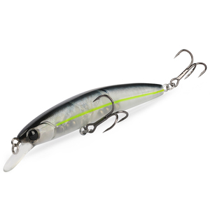 Leurre de pêche TSURINOYA DW70 100mm/9.5g, Minnow suspendu, Leurre pour brochet et perche, Appât artificiel dur, Hameçons triples - Product Image 1