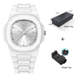 Mens Fashion Luxury Watch Matte Black <b>Case</b> Square Dial Quartz Wristwatch Waterproof Business Gift Timepiece - Product Image 6