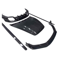 Kit carrosserie complet en fibre de carbone sèche de style OC de haute qualité (lame avant, jupes latérales, diffuseur arrière, capot) pour Porsche Panamera 976 2024+