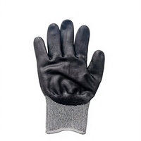 Gants personnalisés 18G en nitrile micro-mousse respirant, enduits, anti-coupure niveau A7, résistants à l'abrasion et aux déchirures, avec finition sel et poivre