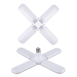 E27 Déforable 30w 40w 45w 60w Plafond Réglable Pliable Football 3 4 5 Feuille Lampe Ampoule Ventilateur Lame Led Ampoule Lumière 360 Degrés - Product Image 1