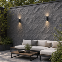 Panneau mural en PU imitation pierre empilée beige WYRAX 600x600mm, revêtement de façade, revêtement mural, vente en gros pour projets