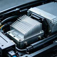 Radiateur en alliage d'aluminium usiné sur mesure par CNC avec services de perçage et d'emboutissage pour le refroidissement des machines industrielles