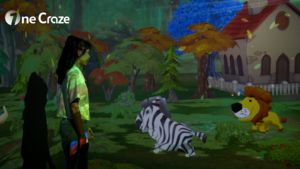 Juego de Proyección Interactiva Táctil para Niños con Temas de Dibujos Animados y Animales - Product Image 4
