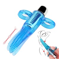 Finger Held Silicone Tongue Licking Brush for Women