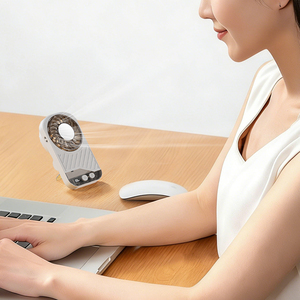 Nouveau ventilateur portable numérique 2026 avec affichage, pour bureau, extérieur et intérieur, longue autonomie 2000 mAh, mini et léger - Product Image 6