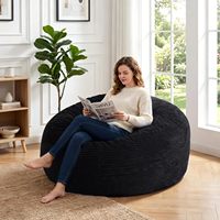 Fauteuil Poire à Prix de Gros avec Housse Amovible, Rembourrage en Mousse à Mémoire Ultra Douce, Canapé Paresseux, Fauteuil de Sol pour Salon