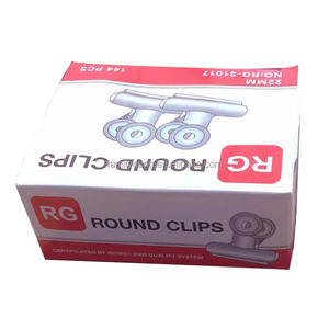 Kẹp Kẹp Kim Loại Tròn 22Mm * 23Mm Văn Phòng Phẩm Giấy Vé Kẹp Lò Xo Hình Chó Bull Thẻ Kẹp Giấy Chất Kết Dính Tài Liệu Văn Phòng Túi - Product Image 6