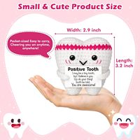 Cadeau de retraite fait main en crochet en forme de dents positives, cadeau de rentrée scolaire pour infirmière ou médecin, cadeaux inspirants et émotionnels tricotés