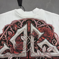 Proveedor Mayorista de Camisetas GUAPI para Hombre, Personalizadas, Deportivas, de Moda Urbana, Retro, con Pedrería, de Algodón, de Manga Corta