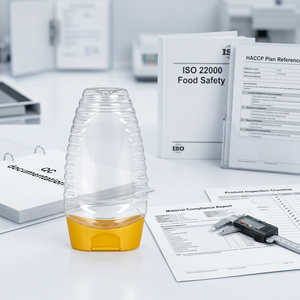 Botella de Plástico Transparente para Alimentos, con Forma Invertida, para Miel, Kétchup, Salsa de Tomate, Envase para Salsas - Product Image 6