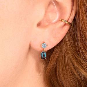 Anting-anting batu Zircon perhiasan Pastille biru <span class=keywords><strong>Topaz</strong></span> - Product Image 3