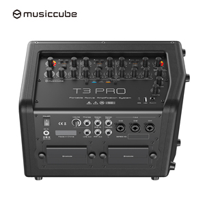 Système de sonorisation professionnel Musiccube T3Pro 3 canaux avec mixeur audio alimenté, combo de 5 haut-parleurs de 7 pouces, karaoké, système de sonorisation PA, FM/Mic Bocina Parlante - Product Image 2