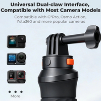 Poignée flottante étanche pour caméra d'action compatible GoPro Hero DJI Osmo Insta360 pour le surf, la plongée avec tuba et la natation