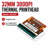 Tête d'impression thermique TTO originale neuve 32 mm 300 DPI 403325 pour imprimante TTO VJ6210 VJ6320
