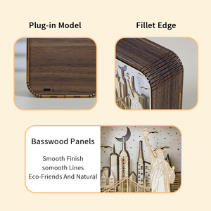 Lámpara de tallado en madera 3D personalizada, estatua de Nueva York, luz nocturna de la libertad, lámpara de escritorio creativa, regalo de turismo Cultural, triangulación de envíos, bienvenida - Product Image 6