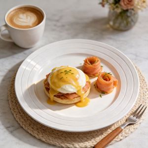Assiette ronde en céramique blanche, assiette à steak en porcelaine, vaisselle pour la maison et les fêtes - Product Image 4