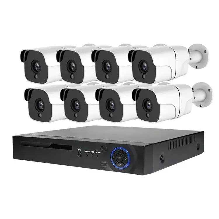 Kit 4K POE NVR Système de surveillance Système de caméra de sécurité 8MP 4K Système de caméra de sécurité IP Poe