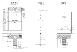 2 inç 480x640 geniş sıcaklık ST7701SI MIPI arayüzü IPS TFT LCD modülü - Product Image 5