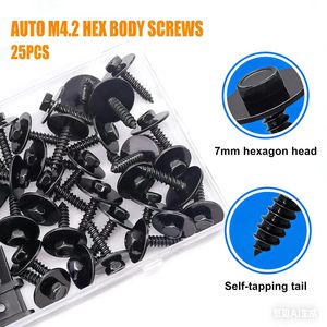 M4.2 Universal Mudguard <b>Washer</b> Bolts U Clips Hex Head Bolts For Engine Splash Guard Repair Replacement - Product Image 3