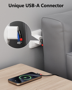 สายชาร์จเร็ว SUNGUY Type C 90 องศา 18W สายดาต้า USB C สายชาร์จโทรศัพท์มือถือ สำหรับโทรศัพท์มือถือและแล็ปท็อป - Product Image 2