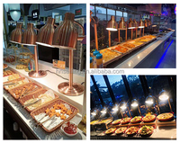 Mode Table Top Ampoule de chauffage des aliments Tête unique Restaurant Chauffe-buffet Lampe chauffante des aliments Buffalo Heat Shade Unit Chauffe-aliments