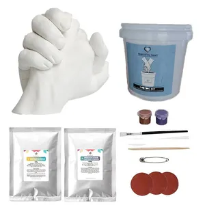 baby hand casting kit alginate impression powder gifts for valentines day customized handmade diy air dry modeling clay