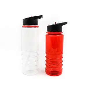 पोर्टेबल फैशन अद्वितीय फैशन tritan पानी की बोतल पालतू जिम स्पष्ट पीने के साथ पर्यावरण के अनुकूल बच्चों मुक्त पानी की बोतलें कस्टम लोगो